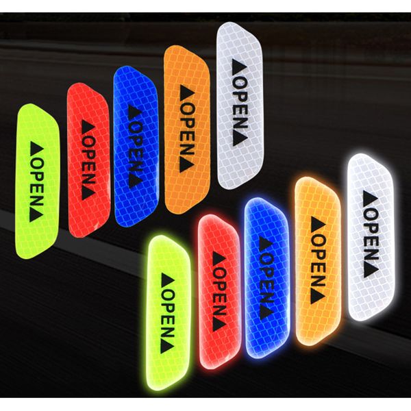 4pcs/set warning mark reflective tape car door stickers open sign safety reflective strips universal exterior accessories
4pcs/set warning mark reflective tape car door stickers open sign safety reflective strips universal exterior accessories