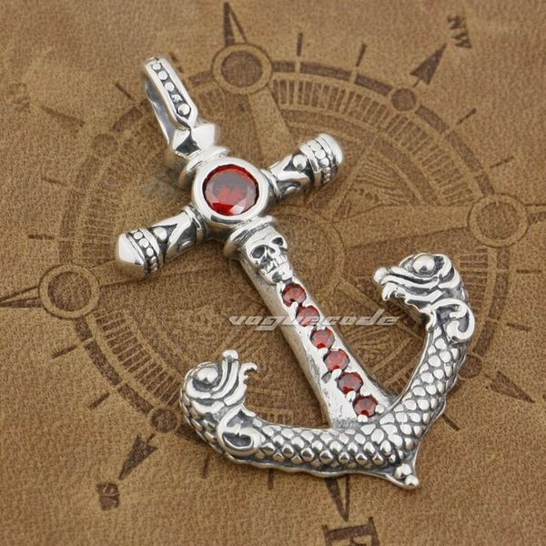 925 sterling silver skull anchor red cz stone fashion pendant 9j002 just pendant
925 sterling silver skull anchor red cz stone fashion pendant 9j002 just pendant