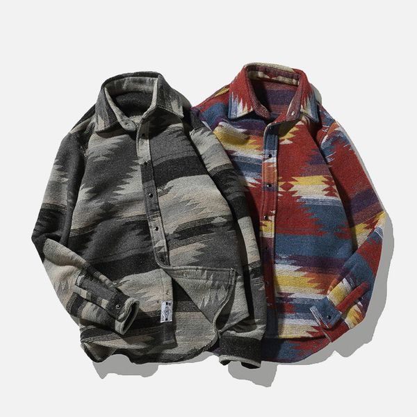 mens new fashion shirt spring vintage pattern long sleeve flannel woolen male shirts casual streetwear plus size 5xl, White;black
mens new fashion shirt spring vintage pattern long sleeve flannel woolen male shirts casual streetwear plus size 5xl, White;black