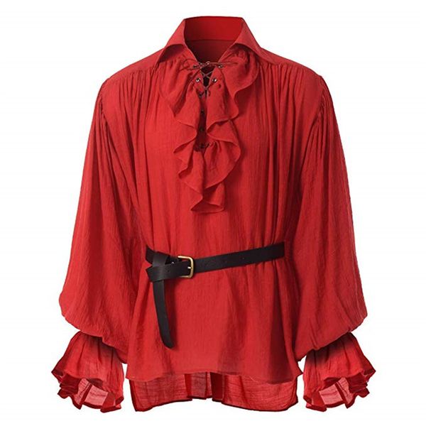 western style vintage fashion ruffle bandage long sleeve medieval shirt gothic man blouse wholesale white #thy, White;black
western style vintage fashion ruffle bandage long sleeve medieval shirt gothic man blouse wholesale white #thy, White;black