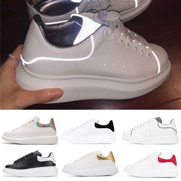 Luxury fashion 3M Reflective womens mens designer casual shoes white Triple black gold red pink leather suede flat sneakers size Eur 36-44
Luxury fashion 3M Reflective womens mens designer casual shoes white Triple black gold red pink leather suede flat sneakers size Eur 36-44