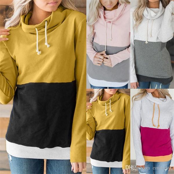 womens designer sweatshirts autumn winter style casual patchwork long sleeved turtleneck pullover sweatshirts womens fashion clothing, Black
womens designer sweatshirts autumn winter style casual patchwork long sleeved turtleneck pullover sweatshirts womens fashion clothing, Black
