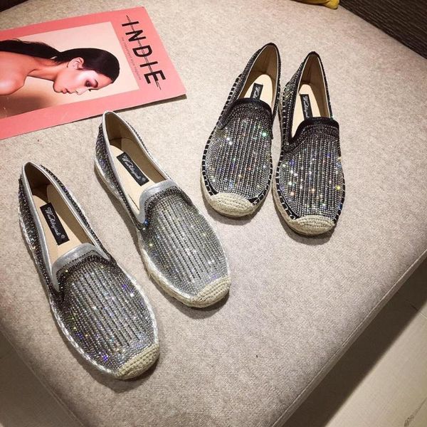 flax shoes woman flats 2019 fashion women's shallow mouth round toe casual female sneakers crystal linen dress modis new, Black
flax shoes woman flats 2019 fashion women's shallow mouth round toe casual female sneakers crystal linen dress modis new, Black