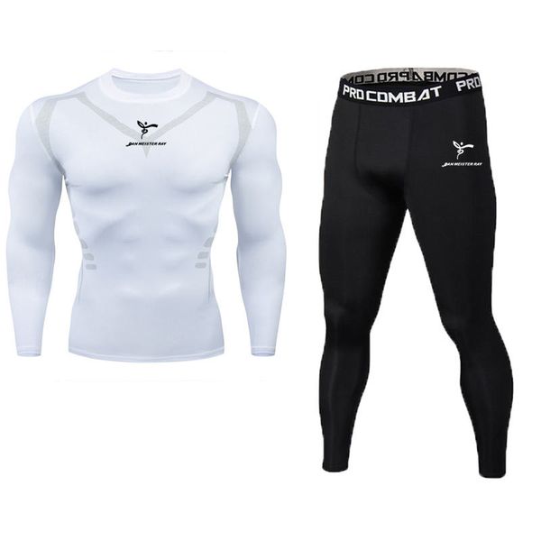 compression running sportswear set for men long pants for t-shirt and gym fitness training tights clothes 2pcs / set, Black;blue
compression running sportswear set for men long pants for t-shirt and gym fitness training tights clothes 2pcs / set, Black;blue
