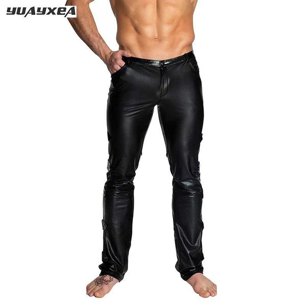 yuayxea mens slim fit stretchy black faux leather pants male elastic tight trousers pu leather shiny motorcycle pants
yuayxea mens slim fit stretchy black faux leather pants male elastic tight trousers pu leather shiny motorcycle pants