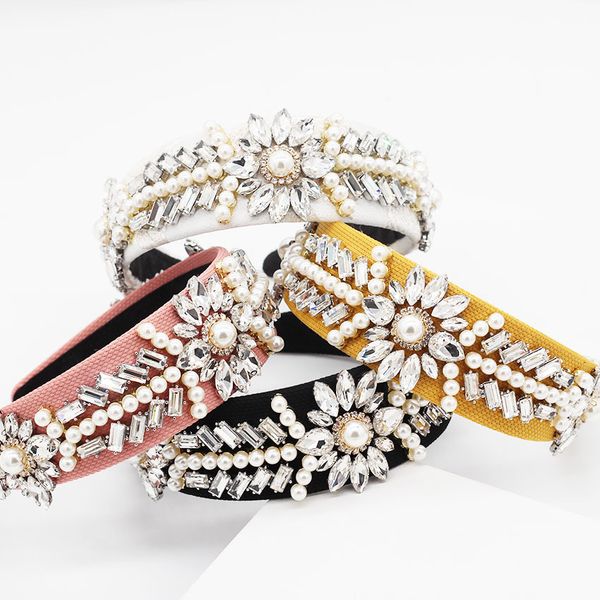 europe and america baroque full pearl white catwalk hair accessories leaves geometric simple headband accessories 981, Golden;white
europe and america baroque full pearl white catwalk hair accessories leaves geometric simple headband accessories 981, Golden;white