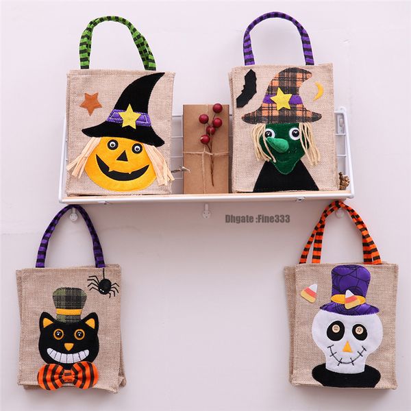New Halloween Pumpkin Witches Gift Bag Candy Cookie Gift Bag Treat Or Trick Candy Gift Storage Pouch Party Supplies