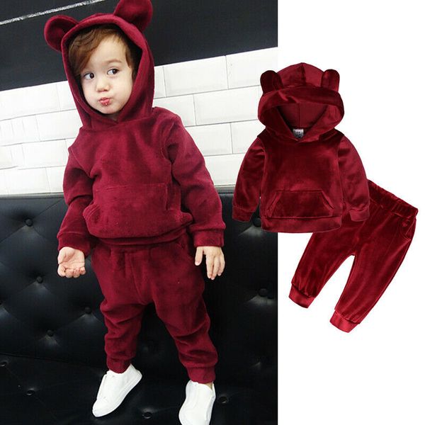 2020 новая горячая винтера 2pcs малышей kid мальчик в девочке зимние одежды velvet с капюшоном топы + брюки комплекты набор одежды наборы, White
2020 новая горячая винтера 2pcs малышей kid мальчик в девочке зимние одежды velvet с капюшоном топы + брюки комплекты набор одежды наборы, White
