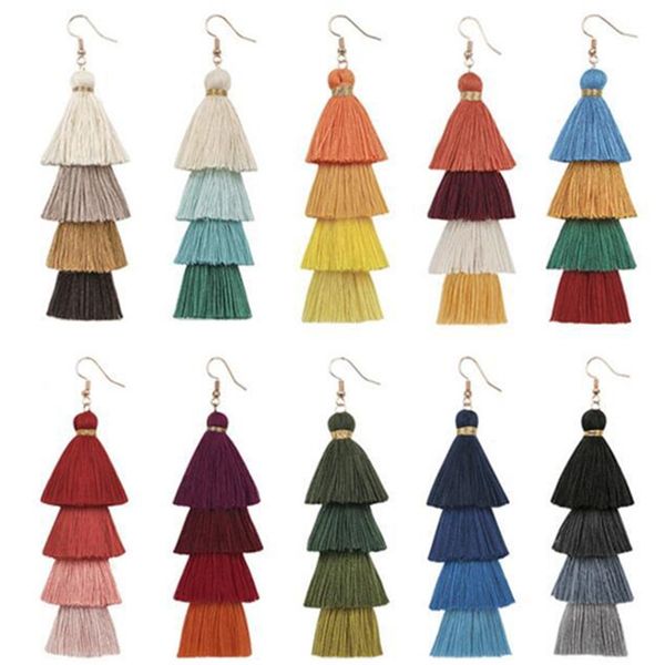 diezi 10 colors bohemian new long tassel cotton wedding multicolor fringed earrings for women drop dangle earrings jewelry, Silver
diezi 10 colors bohemian new long tassel cotton wedding multicolor fringed earrings for women drop dangle earrings jewelry, Silver