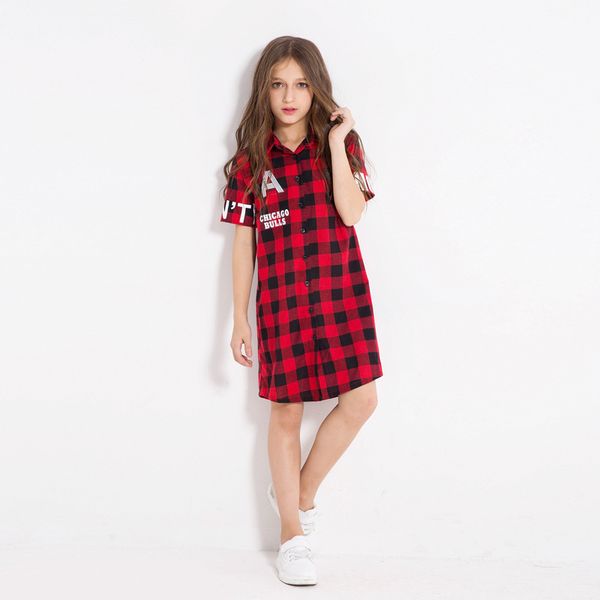 girls school clothing size 7 8 10 12 14 dress red plaid letter printed long shirt for little girl european style dress for girl, Red;yellow
girls school clothing size 7 8 10 12 14 dress red plaid letter printed long shirt for little girl european style dress for girl, Red;yellow
