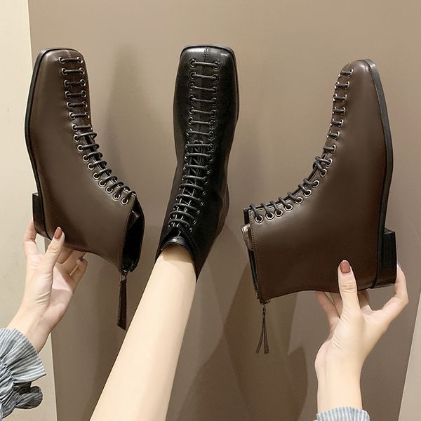 women's mid calf boots round toe lace up bootee woman 2019 shoes low heels booties booties ladies mid-calf black rubber autumn
women's mid calf boots round toe lace up bootee woman 2019 shoes low heels booties booties ladies mid-calf black rubber autumn