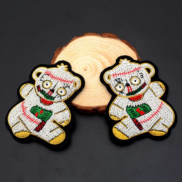 gugutree india silk embroidery bear patch animal cartoon patches badges applique patches for clothing sk-35, Black
gugutree india silk embroidery bear patch animal cartoon patches badges applique patches for clothing sk-35, Black