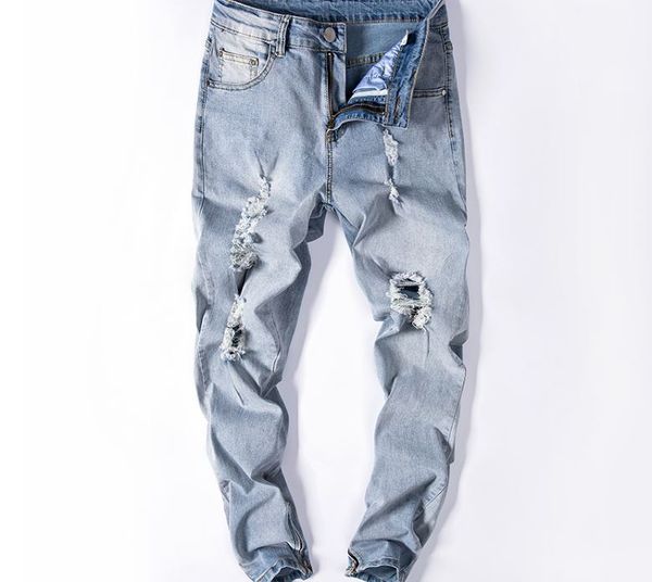 mens jeans lignt color knee hole slim fit zipperd biker elastic waist pencil all season fits jeans, Blue
mens jeans lignt color knee hole slim fit zipperd biker elastic waist pencil all season fits jeans, Blue