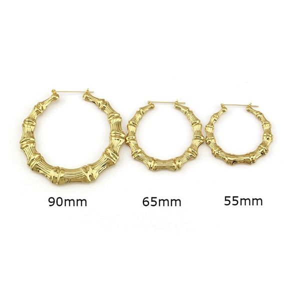 hip hop bamboo hoop earrings for women western simple huggie earring exaggerated fashion jewelry 90mm 65mm 55mm golden rose gold, Golden;silver
hip hop bamboo hoop earrings for women western simple huggie earring exaggerated fashion jewelry 90mm 65mm 55mm golden rose gold, Golden;silver