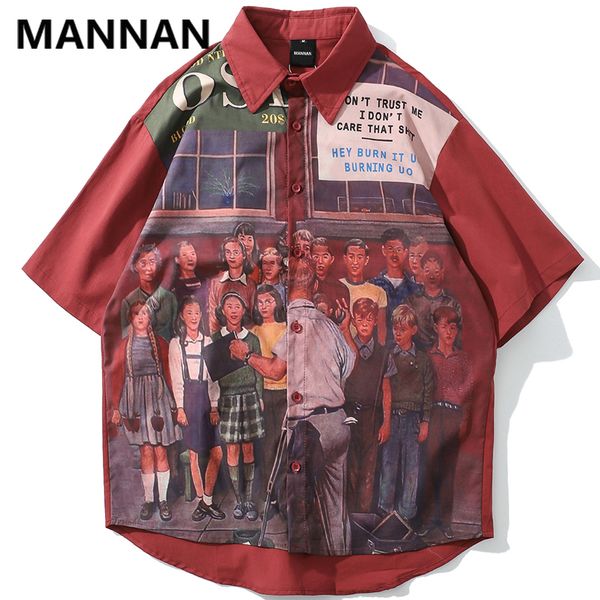 mannan character print vintage hip hop shirt 2019 уличная одежда летние повседневные рубашки свободные топы slim fit с коротким рукавом, White;black
mannan character print vintage hip hop shirt 2019 уличная одежда летние повседневные рубашки свободные топы slim fit с коротким рукавом, White;black