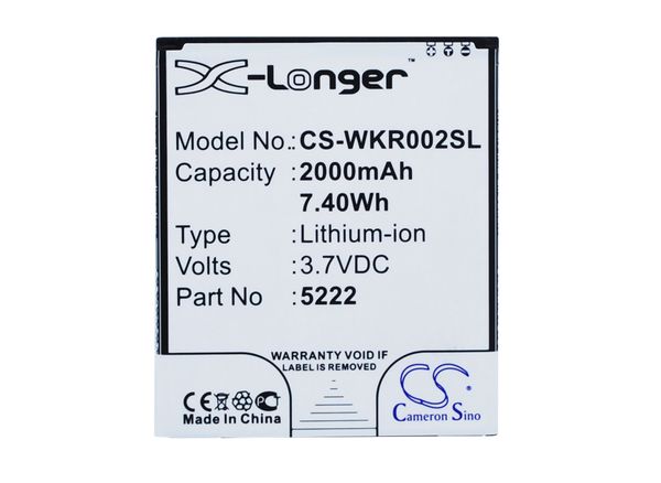 cameron sino 2000mah battery 5222 for wiko 9669, freddy, rainbow jam, rainbow jam 4g
cameron sino 2000mah battery 5222 for wiko 9669, freddy, rainbow jam, rainbow jam 4g
