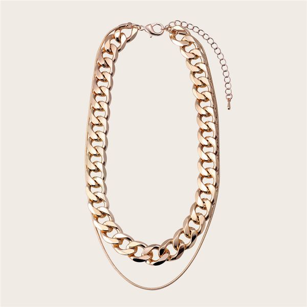 doreen box fashion multilayer layered necklace gold/silver color chain necklace women men punk style 32.5cm(12 6/8") long, 1pc, Golden;silver
doreen box fashion multilayer layered necklace gold/silver color chain necklace women men punk style 32.5cm(12 6/8") long, 1pc, Golden;silver