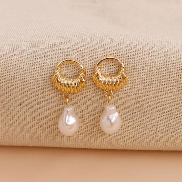 korean simulated pearl dangle earring for women brincos geometric white baroque bead drop earrings punk ear jewelry, Silver
korean simulated pearl dangle earring for women brincos geometric white baroque bead drop earrings punk ear jewelry, Silver