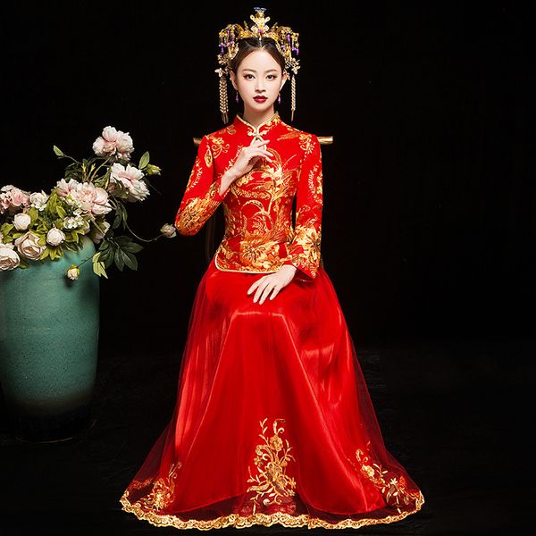 oriental wedding gowns red cheongsam qipao long traditional chinese dresses vestidos chines chino tradicional
oriental wedding gowns red cheongsam qipao long traditional chinese dresses vestidos chines chino tradicional