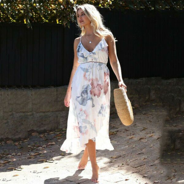 pregnant summer dress women sleeveless casual short chiffon floral beach dresses, White
pregnant summer dress women sleeveless casual short chiffon floral beach dresses, White