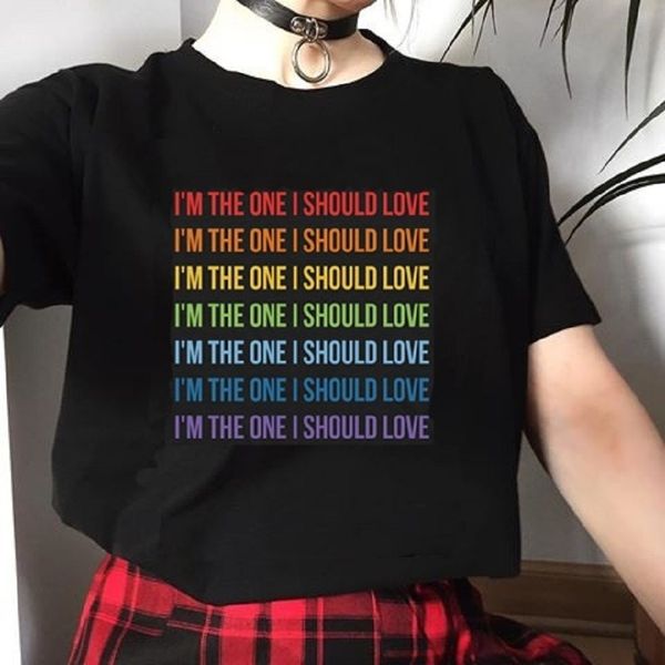 i am the one i am should love graphic tee kpop fashion summer casual funny t-shirt women letter printed short sleeves grunge t-shirt, White
i am the one i am should love graphic tee kpop fashion summer casual funny t-shirt women letter printed short sleeves grunge t-shirt, White