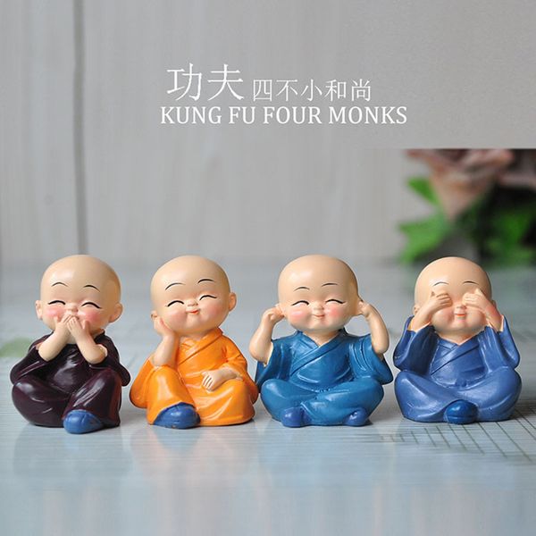 4pcs/set lovely car interior accessories doll creative maitreya resin gifts little monks buddha kung fu small ornaments
4pcs/set lovely car interior accessories doll creative maitreya resin gifts little monks buddha kung fu small ornaments