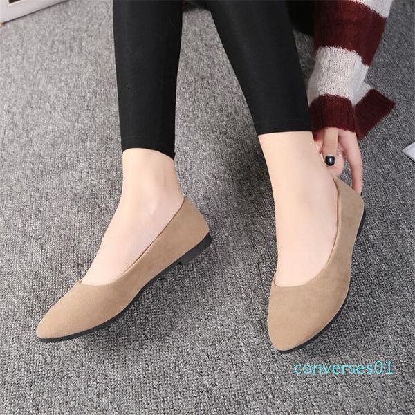 plus size 35-43 women flats slip on flat shoes candy color woman loafers faux suede boat shoes ladies ballet flats zapatos mujer co01, Black 
plus size 35-43 women flats slip on flat shoes candy color woman loafers faux suede boat shoes ladies ballet flats zapatos mujer co01, Black