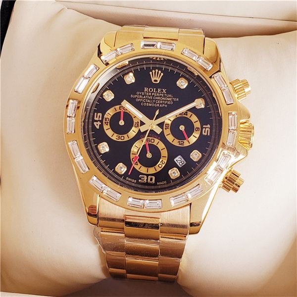 new men's luxury full work brand watch fashion watch stainless steel strap japanese quartz wrist watches clock male relogio masculino, Slivery;brown
new men's luxury full work brand watch fashion watch stainless steel strap japanese quartz wrist watches clock male relogio masculino, Slivery;brown