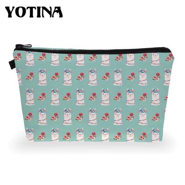 yotina new fashion makeup bag heat transfer printing women flowers fashion llama print travel cosmetic bags kosmetyczka
yotina new fashion makeup bag heat transfer printing women flowers fashion llama print travel cosmetic bags kosmetyczka
