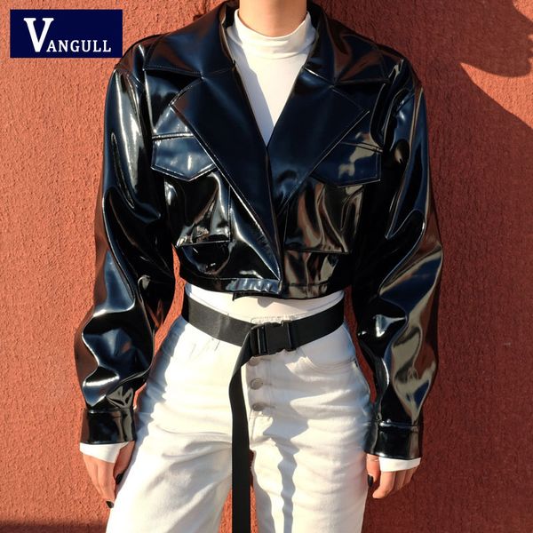 vangull steampunk bomber leather jacket women 2019 autumn shiny fashion pu chaqueta mujer streetwear black cropped coats jackets
vangull steampunk bomber leather jacket women 2019 autumn shiny fashion pu chaqueta mujer streetwear black cropped coats jackets
