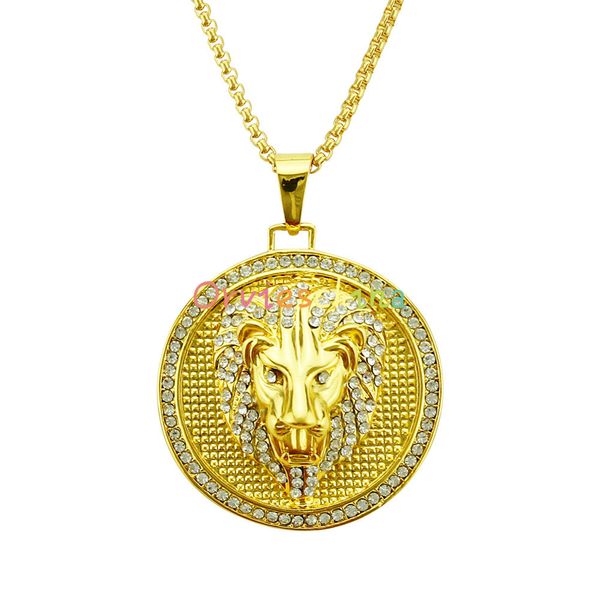 2020 designer hip-hop necklace explosion round head lion head necklace european and american fashion personality peng da jewelry
2020 designer hip-hop necklace explosion round head lion head necklace european and american fashion personality peng da jewelry