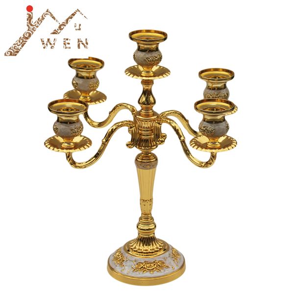 new arrival 5-arms shiny golden plated centerpiece candelabra zinc alloy metal candle holder for wedding events or party
new arrival 5-arms shiny golden plated centerpiece candelabra zinc alloy metal candle holder for wedding events or party