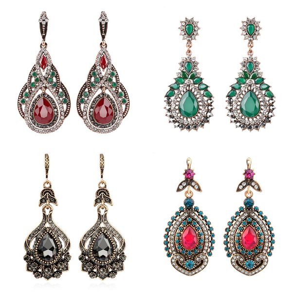 olevo alloy earrings retro earrings bohemia resin crystal hoop retro large vintage, Silver
olevo alloy earrings retro earrings bohemia resin crystal hoop retro large vintage, Silver