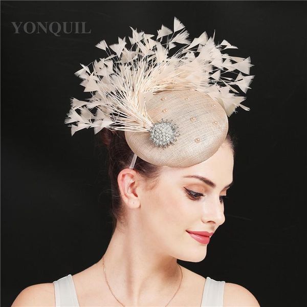 nice 4-слойный sinamay перо женщины fascinators hat vintage cocktail церкви головной убор элегантные дамы свадьба fedora шляпы оголовье qfbc, White
nice 4-слойный sinamay перо женщины fascinators hat vintage cocktail церкви головной убор элегантные дамы свадьба fedora шляпы оголовье qfbc, White