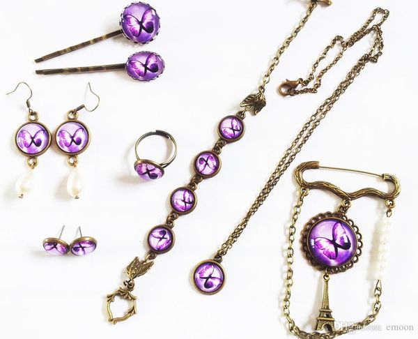 annita unique personal design diy fashion women mutipul new arrival vintage purple butterfly style accessery jewelry set, Black
annita unique personal design diy fashion women mutipul new arrival vintage purple butterfly style accessery jewelry set, Black