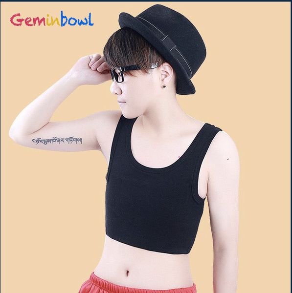 geminbowl sport cosplay les pullover tank short bustiers chest binder tomboy cotton undershirt with elastic band, White;black
geminbowl sport cosplay les pullover tank short bustiers chest binder tomboy cotton undershirt with elastic band, White;black