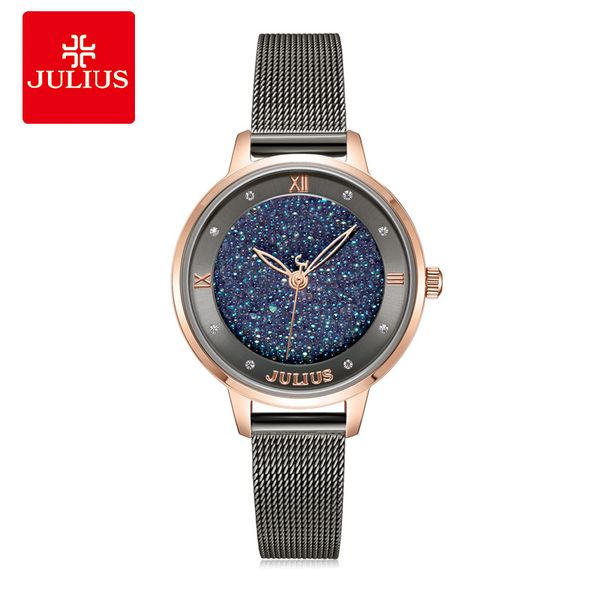 julius watch ja-1216 women's romantic gift watch casual full stars fancy ladies quartz steel band, Slivery;brown
julius watch ja-1216 women's romantic gift watch casual full stars fancy ladies quartz steel band, Slivery;brown