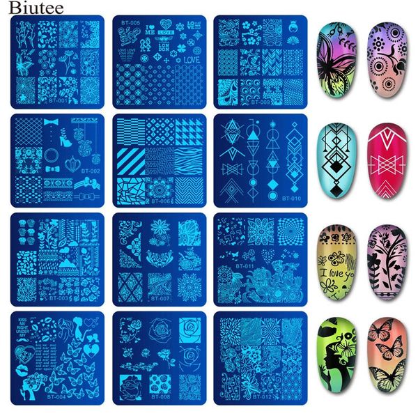 biutee 6*6cm square nail stamping plates lace flower temperature nail art stamp stamping template image plate stencils, White
biutee 6*6cm square nail stamping plates lace flower temperature nail art stamp stamping template image plate stencils, White