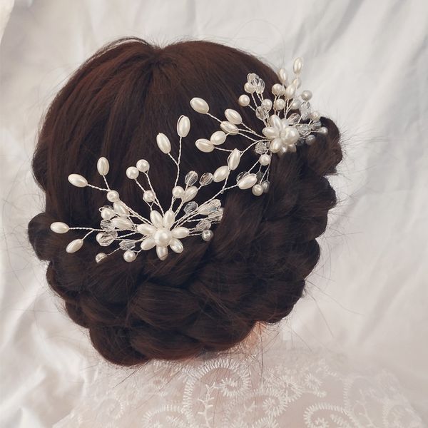 2019 new wedding hair comb pin ornaments elegant flower leaves decor handmade bride headdress wedding hair accessories, Golden;white
2019 new wedding hair comb pin ornaments elegant flower leaves decor handmade bride headdress wedding hair accessories, Golden;white