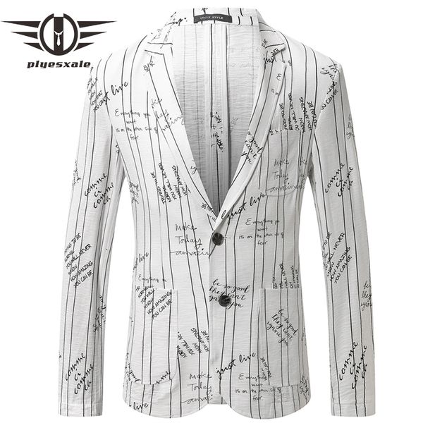 plyesxale mens summer linen blazers elegant man blazer casual suit jacket stylish letter printed blazer hombre 2019 q451, White;black
plyesxale mens summer linen blazers elegant man blazer casual suit jacket stylish letter printed blazer hombre 2019 q451, White;black