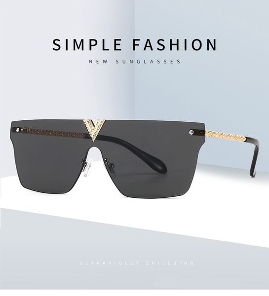 v letter woman summer beach driving sunglasse women goggle sunglasses uv400 7 color optional high quality, White;black
v letter woman summer beach driving sunglasse women goggle sunglasses uv400 7 color optional high quality, White;black