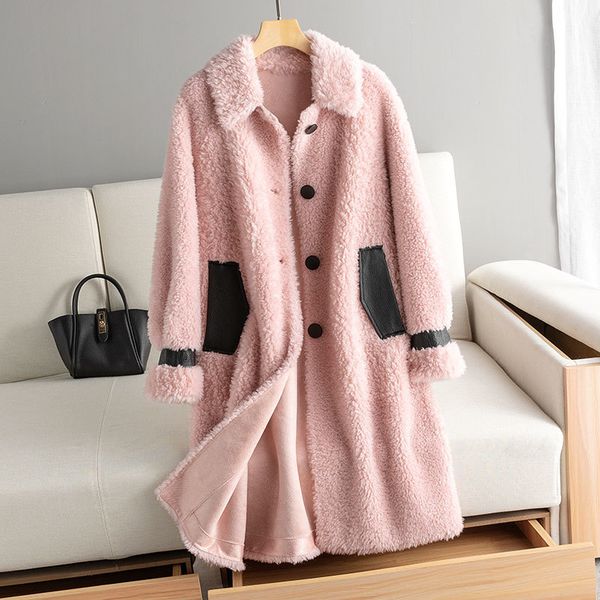осень зима пальто женщин одежда 2020 real шуба 100% шерсть куртка корейский vintage sheep shearling tops замша подкладка zt3896, Black
осень зима пальто женщин одежда 2020 real шуба 100% шерсть куртка корейский vintage sheep shearling tops замша подкладка zt3896, Black