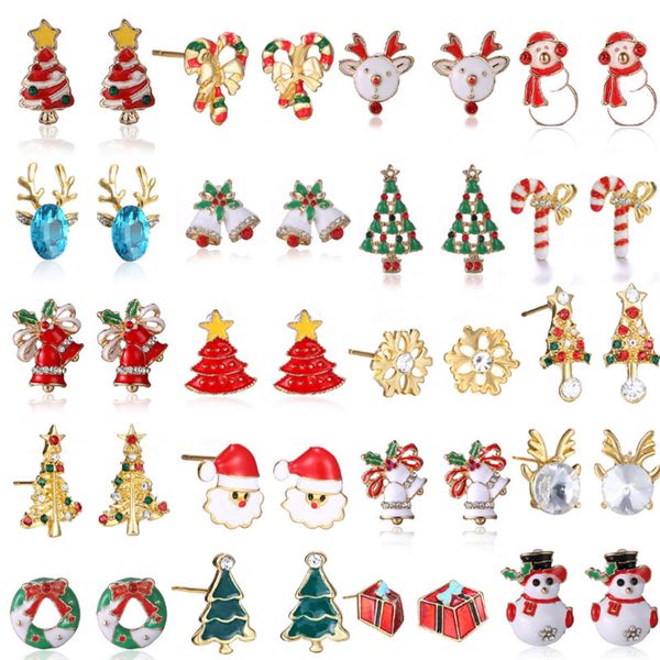enamel elk santa claus snowman christmas tree bell christmas earring stud for women gilr new year jewelry gifts, Golden;silver
enamel elk santa claus snowman christmas tree bell christmas earring stud for women gilr new year jewelry gifts, Golden;silver