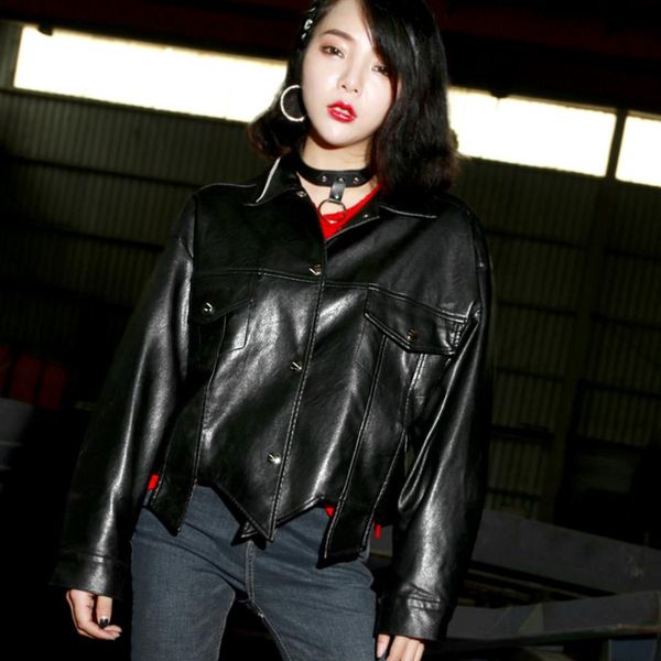 irregular design pu leather coats female long sleeve black loose jackets 2018 autumn winter new fashion cool outerwear gx1612
irregular design pu leather coats female long sleeve black loose jackets 2018 autumn winter new fashion cool outerwear gx1612