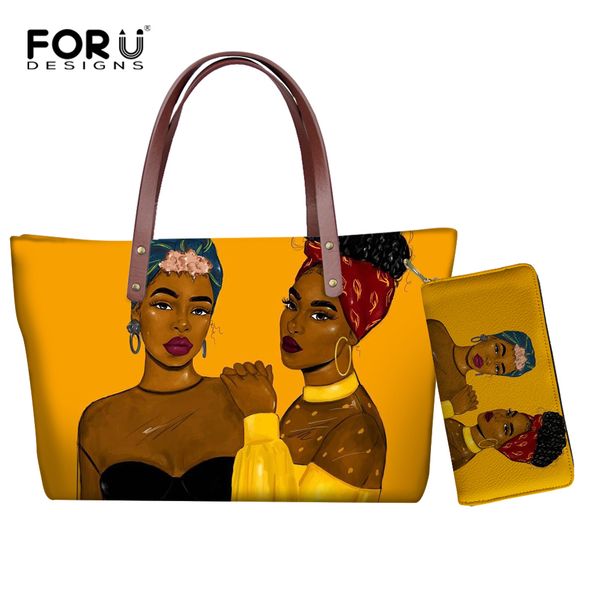 forudesigns sac a main black art african girl printing 2pcs/set handbags&wallets ladies fashion hand bag for girls tote handags
forudesigns sac a main black art african girl printing 2pcs/set handbags&wallets ladies fashion hand bag for girls tote handags