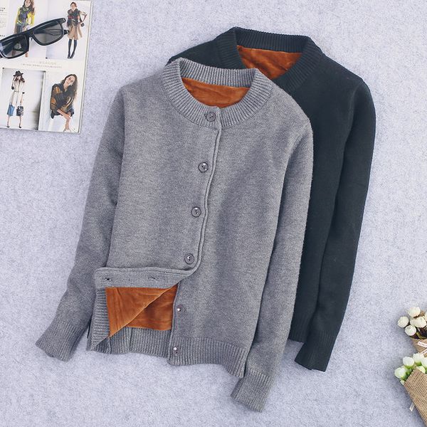 autumn winter knitted sweater cardigan women coat plus velvet warm thicken sweater coat long sleeve slim knitted cardigan q985, White
autumn winter knitted sweater cardigan women coat plus velvet warm thicken sweater coat long sleeve slim knitted cardigan q985, White