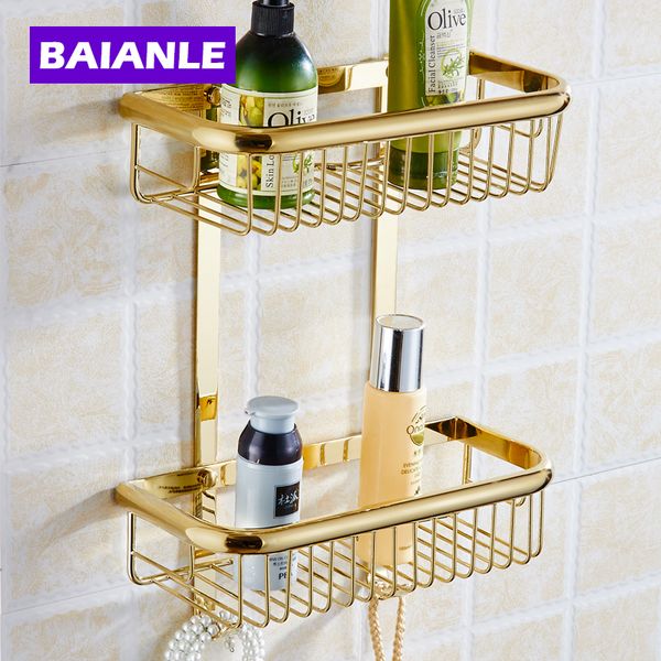 one/two layer bathroom rack space gold brass towel washing shower basket bar shelf /bathroom accessories
one/two layer bathroom rack space gold brass towel washing shower basket bar shelf /bathroom accessories