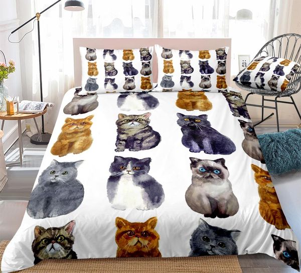 watercolor cats duvet cover set animal bedding kids boys girls white quilt cover home textiles white bed set king dropship
watercolor cats duvet cover set animal bedding kids boys girls white quilt cover home textiles white bed set king dropship
