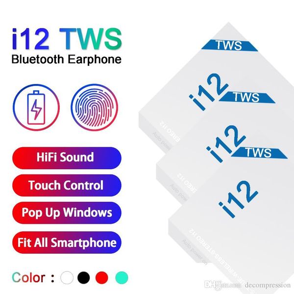 i12 tws bluetooth 5.0 wireless bluetooth headphones support pop up window earphones colorful touch control wireless headset earbuds sale
i12 tws bluetooth 5.0 wireless bluetooth headphones support pop up window earphones colorful touch control wireless headset earbuds sale
