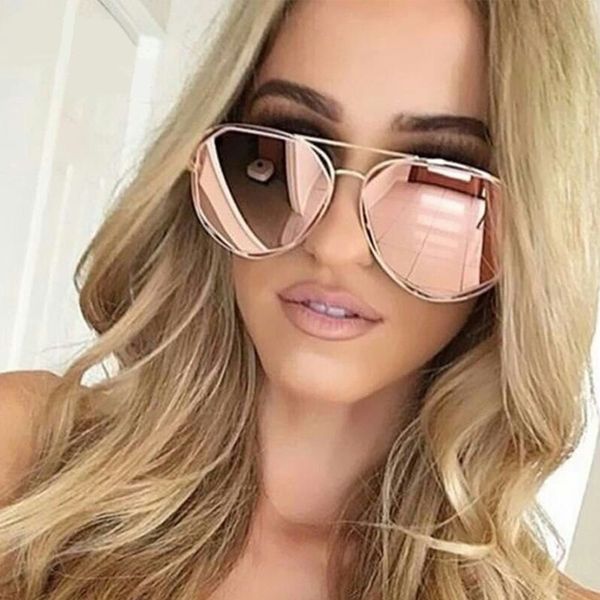 higodoy polygon metal women sunglasses brand pink classic mirror anti-reflective sun glasses for female uv400, White;black
higodoy polygon metal women sunglasses brand pink classic mirror anti-reflective sun glasses for female uv400, White;black
